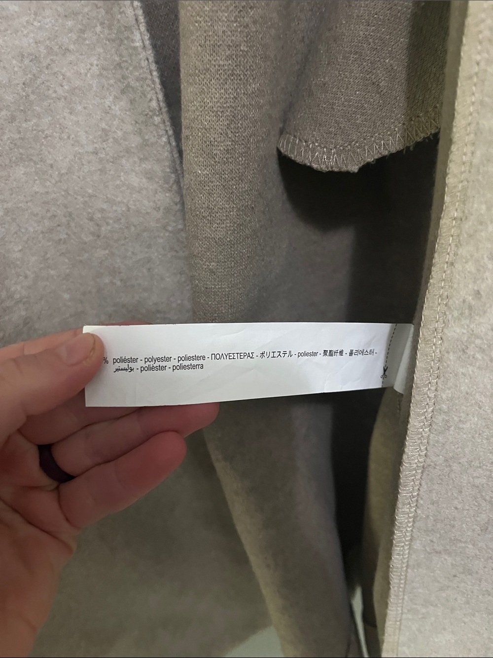 ZARA Beige Open-Front Coat - Picture 3 of 5